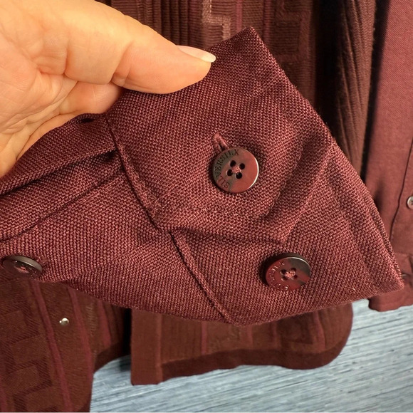 Silversilk Big and Tall Men's Shirt XXL Burgundy - Picture 5 of 10